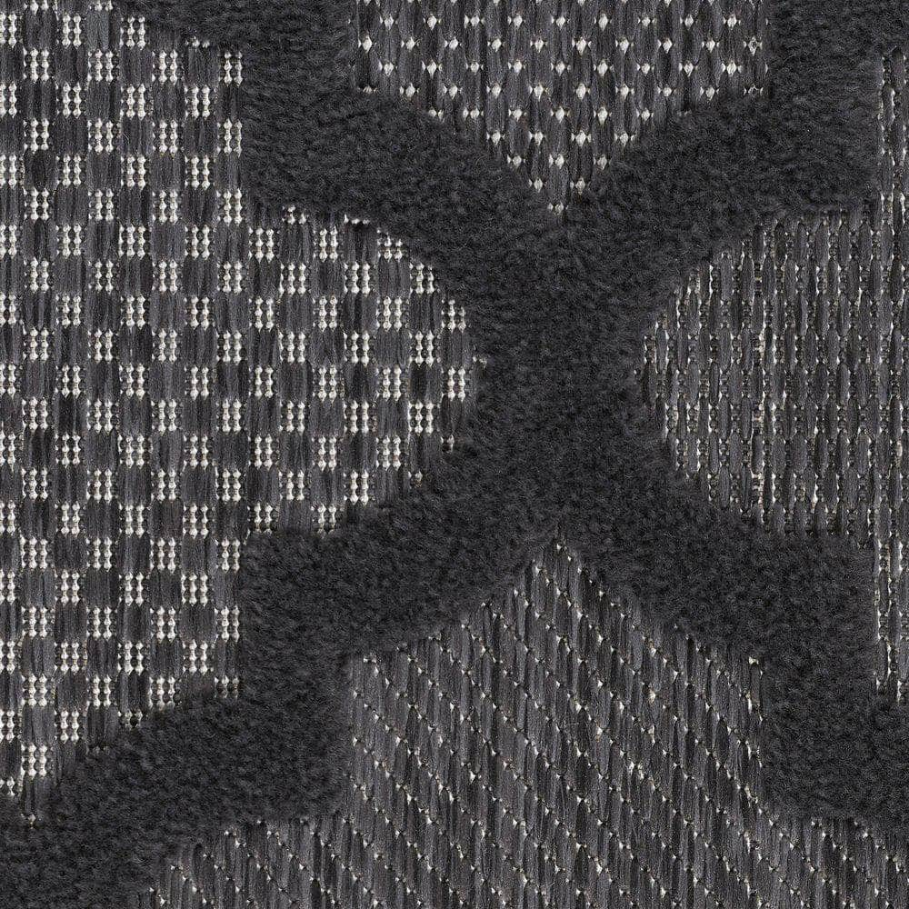 Easy Care NES01 Charcoal/Black Rug #color_charcoal/black