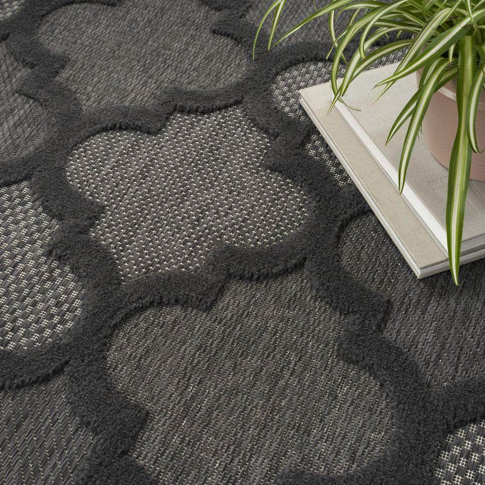 Easy Care NES01 Charcoal/Black Rug #color_charcoal/black