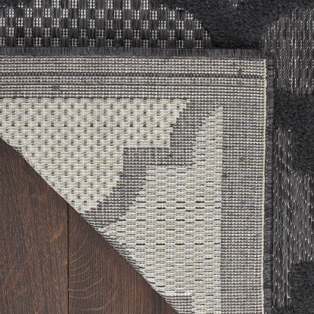 Easy Care NES01 Charcoal/Black Rug #color_charcoal/black