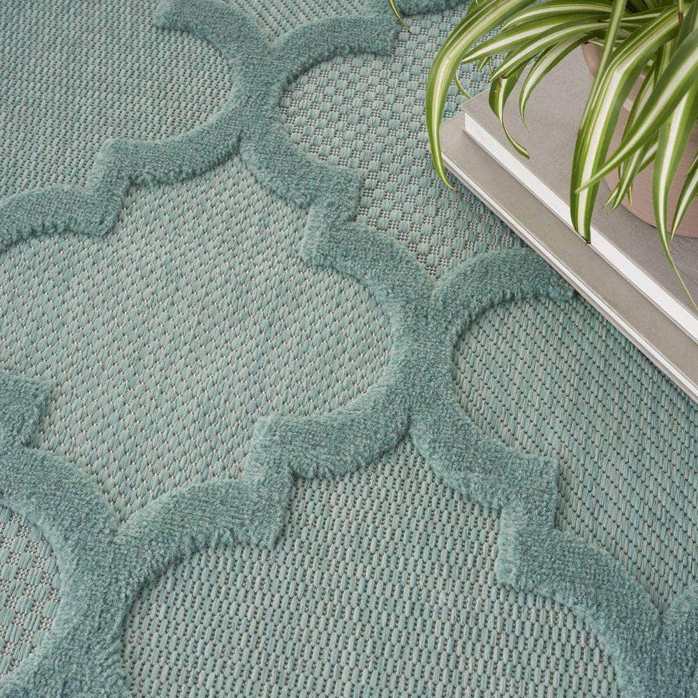 Easy Care NES01 Aqua/Teal Rug #color_aqua/teal