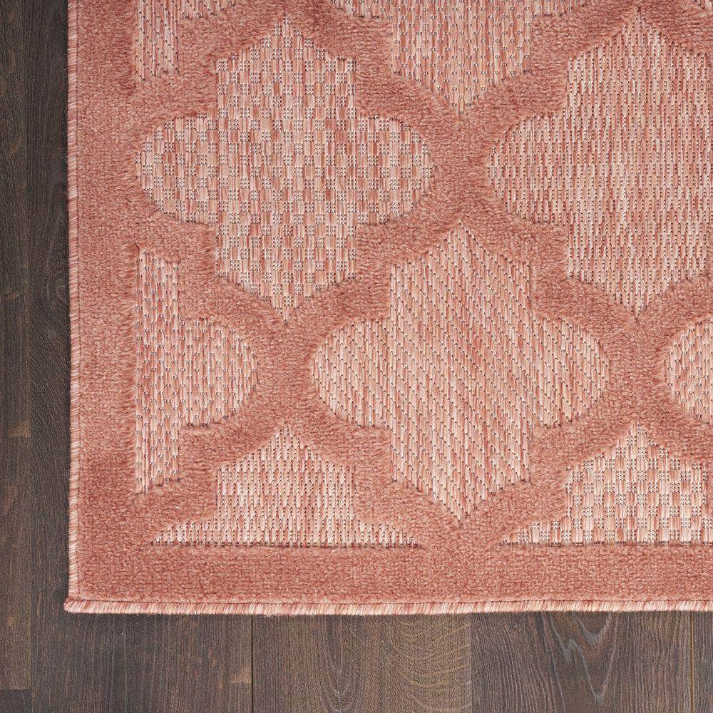 Easy Care NES01 Coral/Orange Rug #color_coral/orange