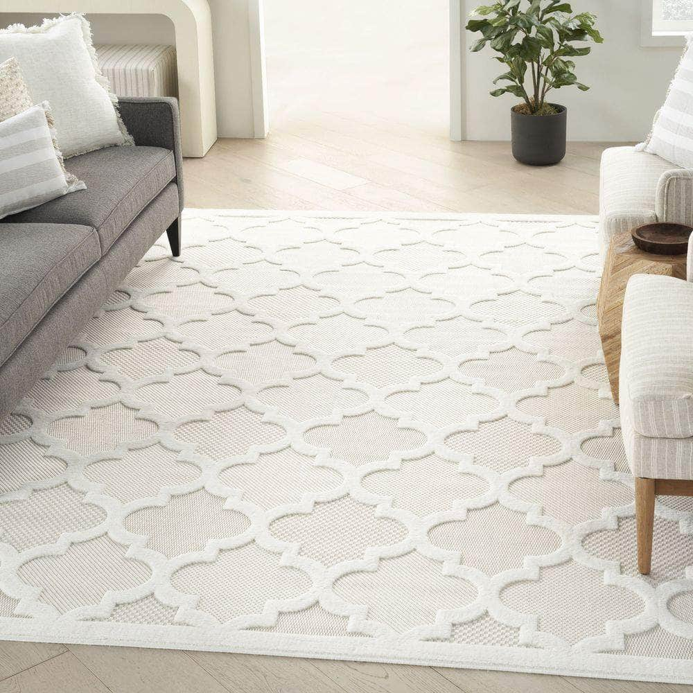 Easy Care NES01 Ivory/White Rug #color_ivory/white