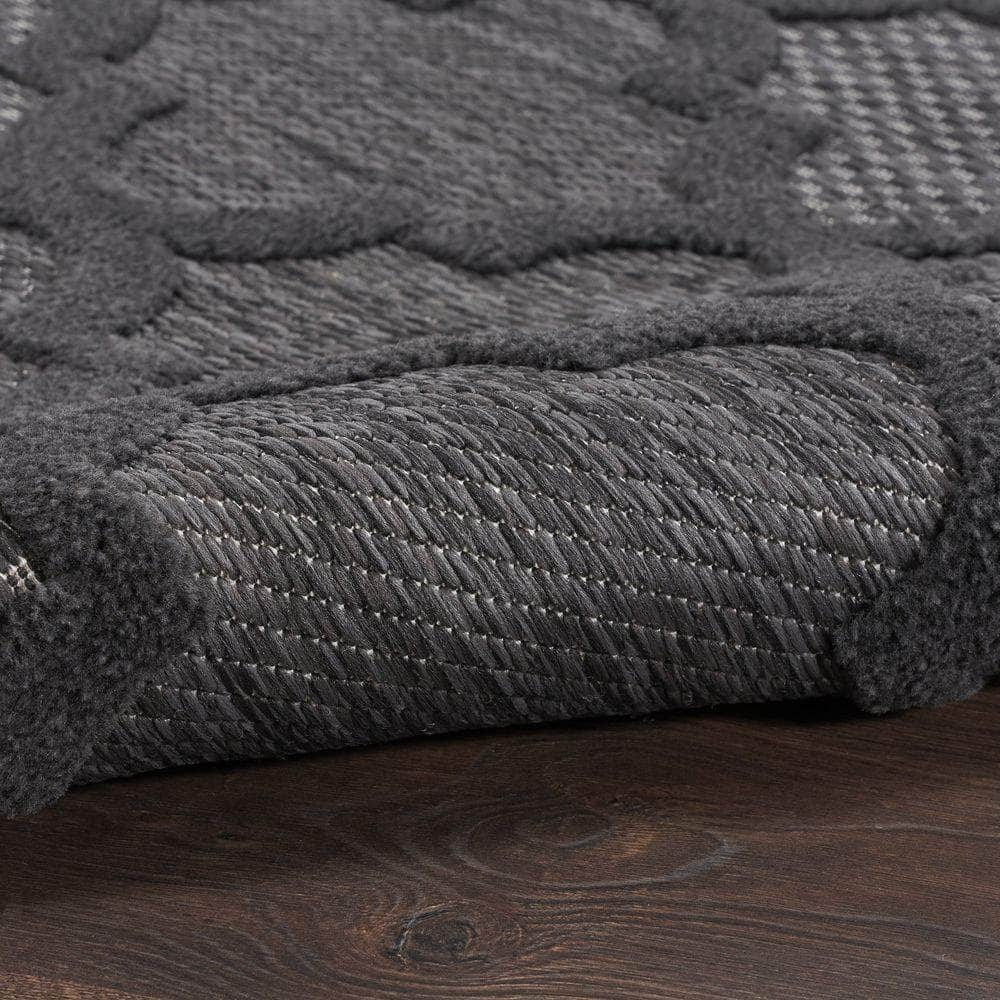 Easy Care NES01 Charcoal/Black Rug #color_charcoal/black