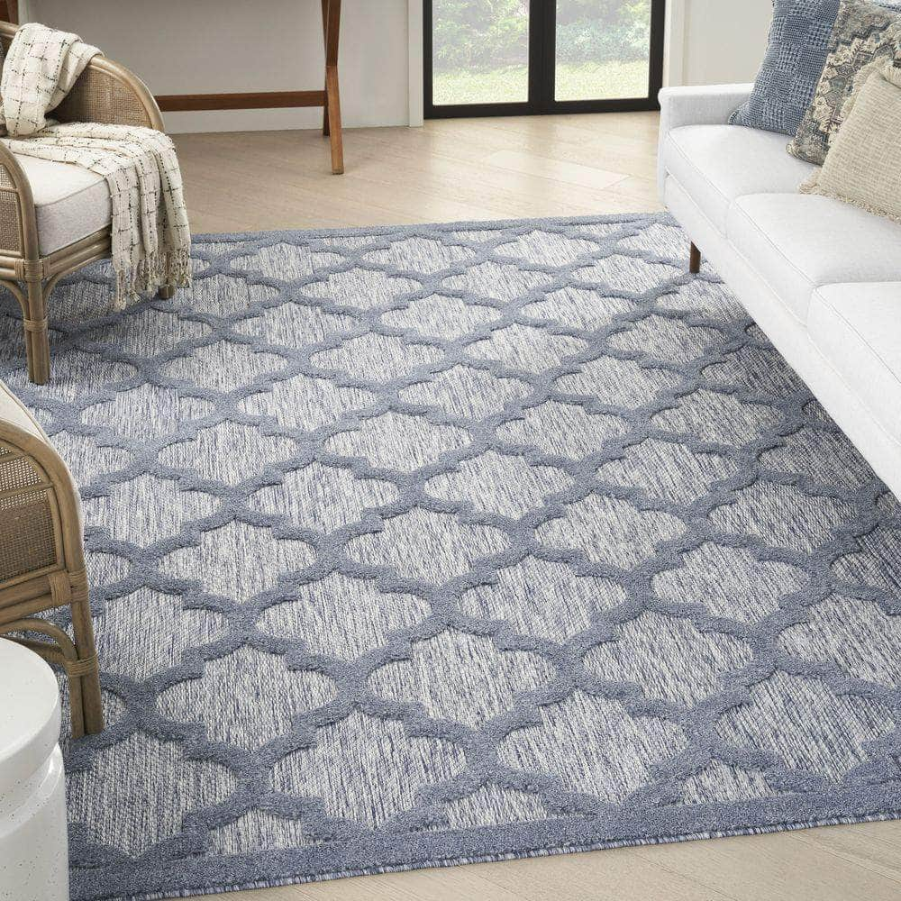 Easy Care NES01 Denim Blue Rug #color_denim blue