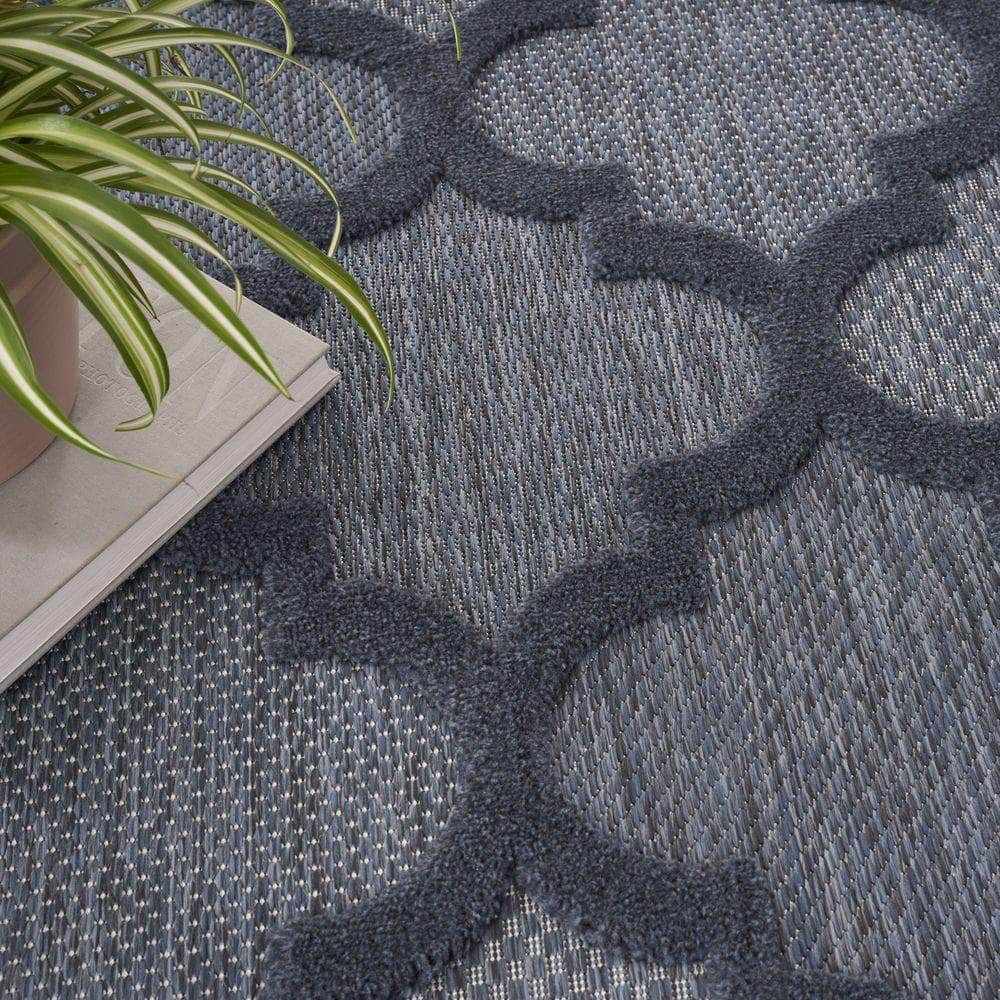 Easy Care NES01 Navy Blue Rug #color_navy blue