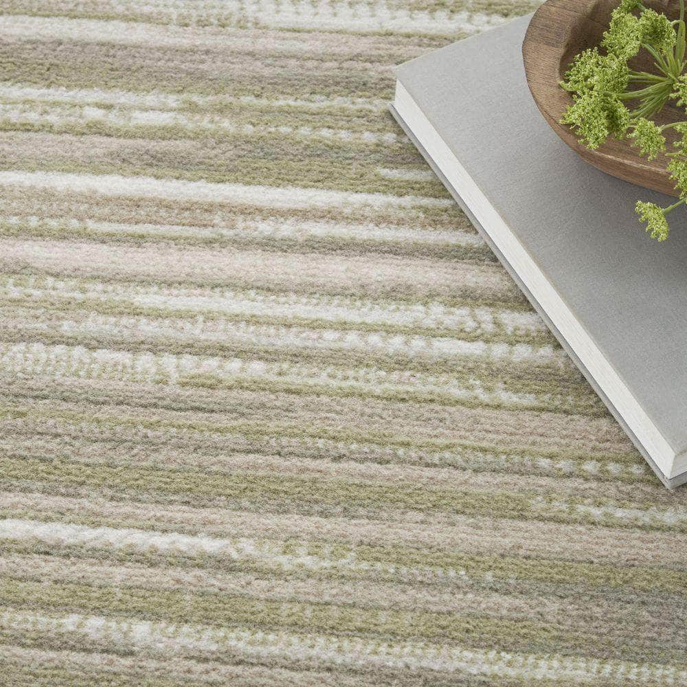 Jubilant JUB04 Green Ivory Rug #color_green ivory