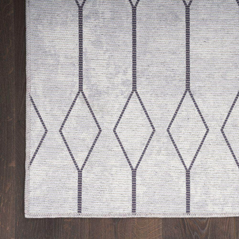 Machine Washable Series 1 SR107 Ivory/Grey Rug #color_ivory/grey