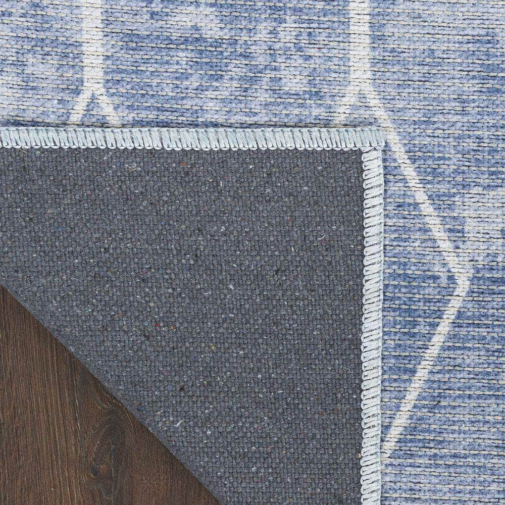 Machine Washable Series 1 SR107 Blue Rug #color_blue