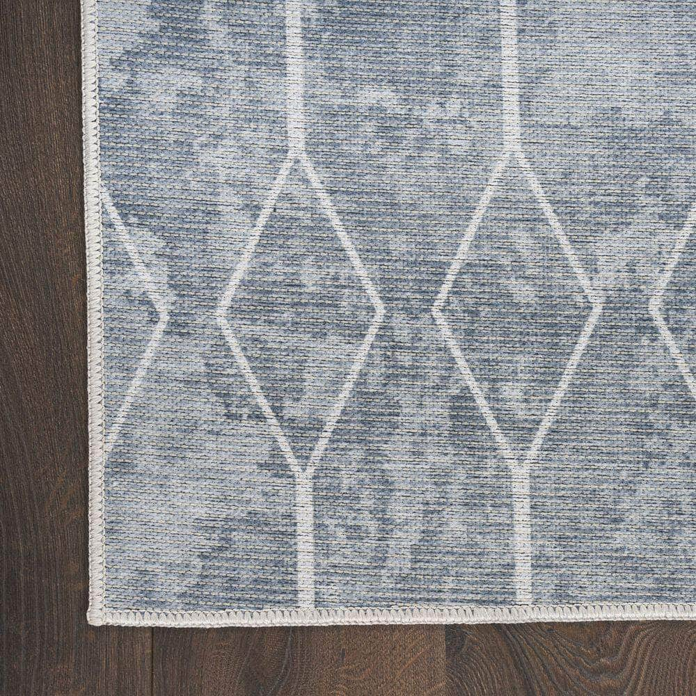 Machine Washable Series 1 SR107 Blue Grey Rug #color_blue grey