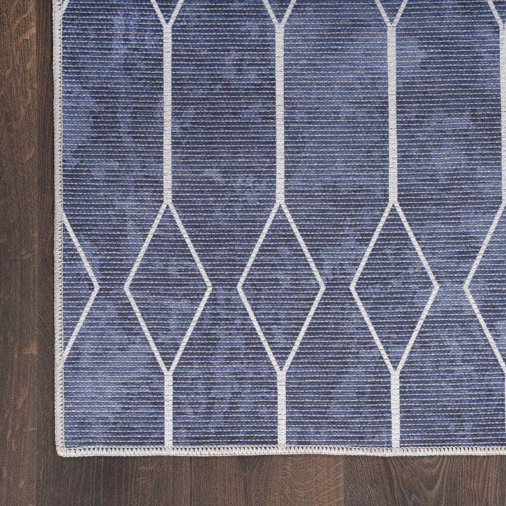 Machine Washable Series 1 SR107 Navy Rug #color_navy