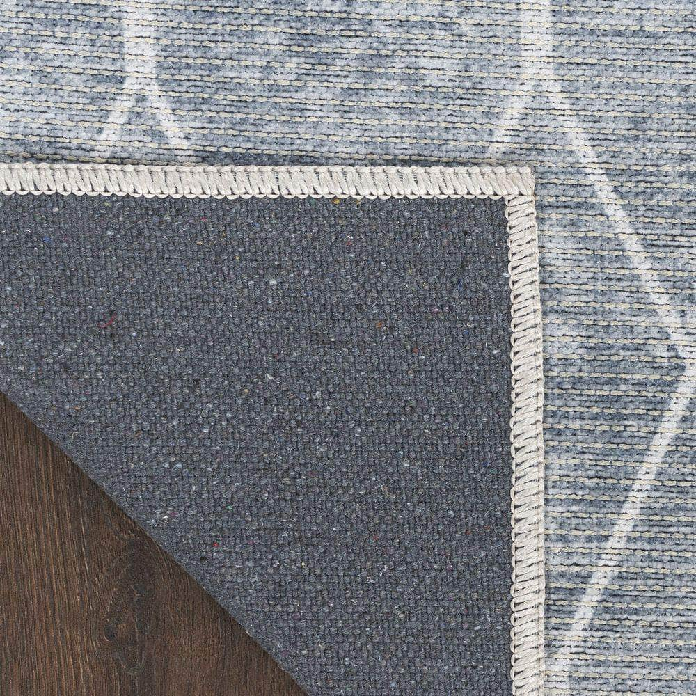 Machine Washable Series 1 SR107 Blue Grey Rug #color_blue grey