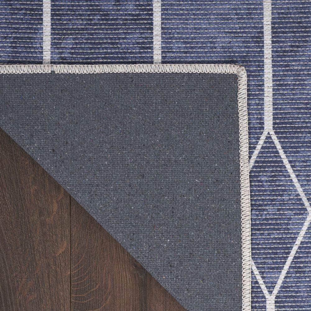 Machine Washable Series 1 SR107 Navy Rug #color_navy