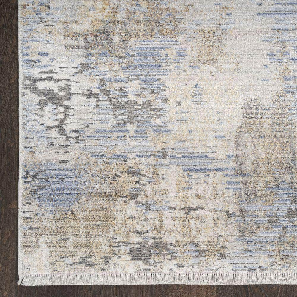 Modern Abstract MAB01 Grey Blue Rug #color_grey blue