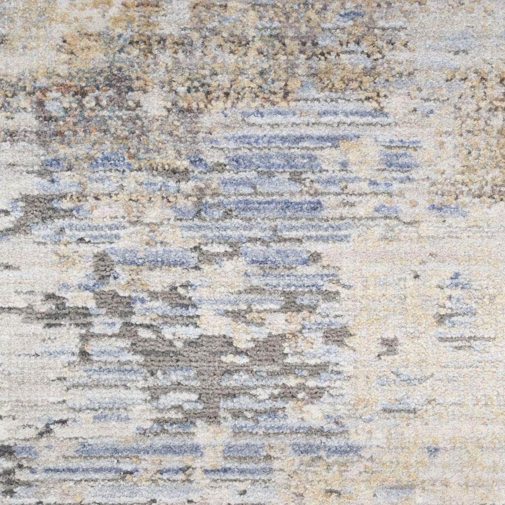 Modern Abstract MAB01 Grey Blue Rug #color_grey blue