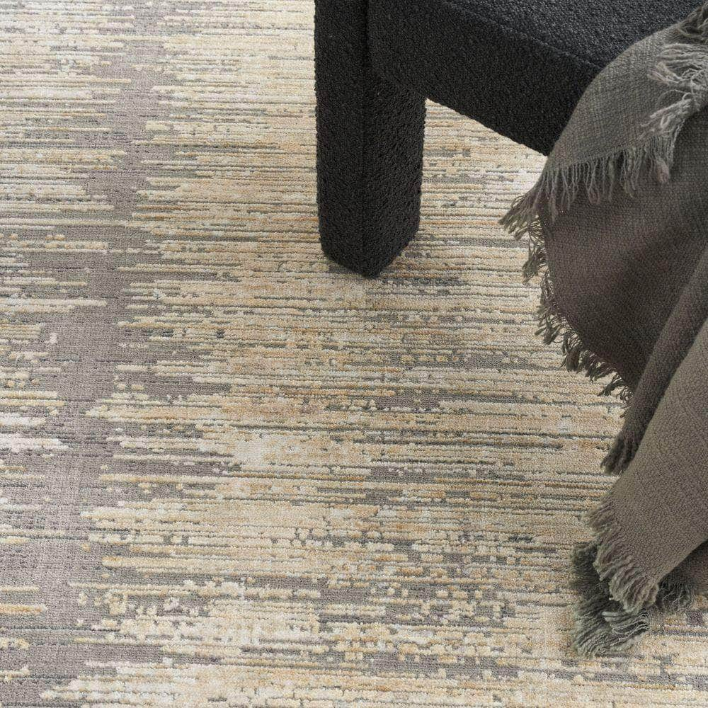 Modern Abstract MAB03 Grey Gold Rug #color_grey gold