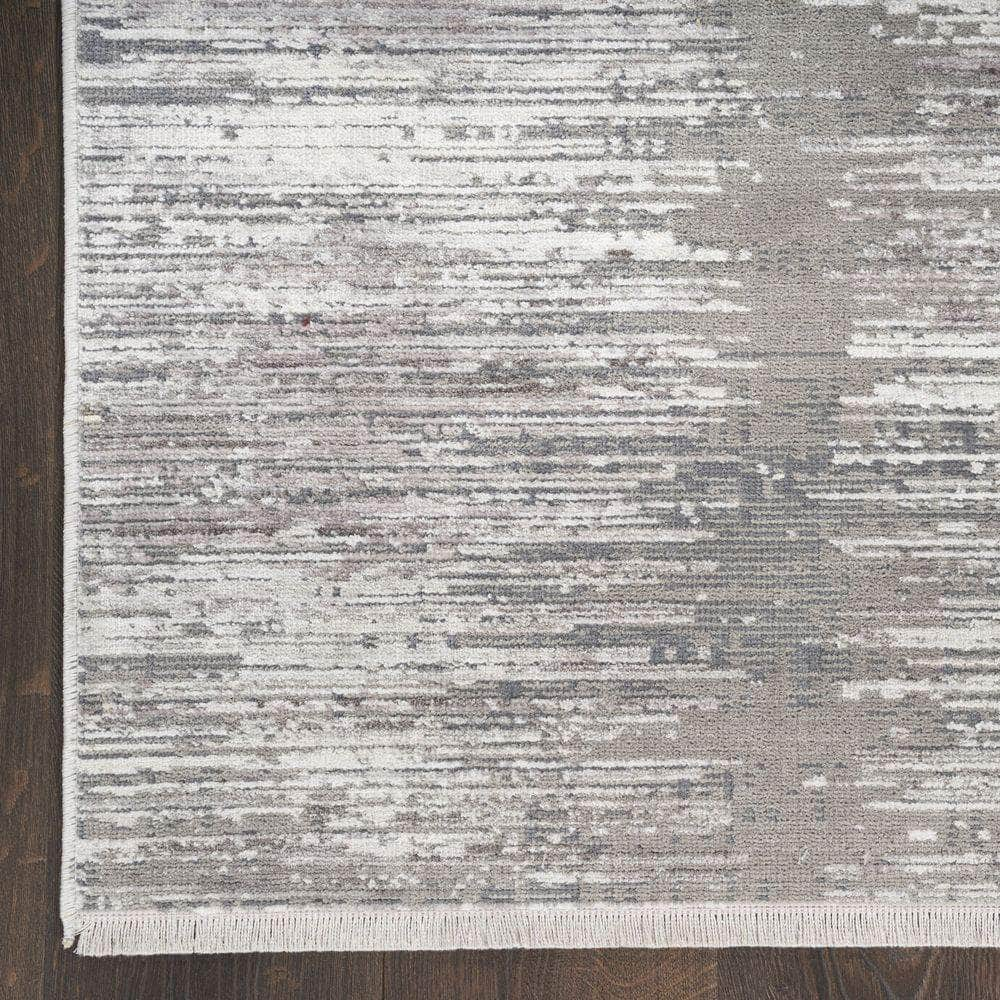 Modern Abstract MAB03 Grey White Rug #color_grey white