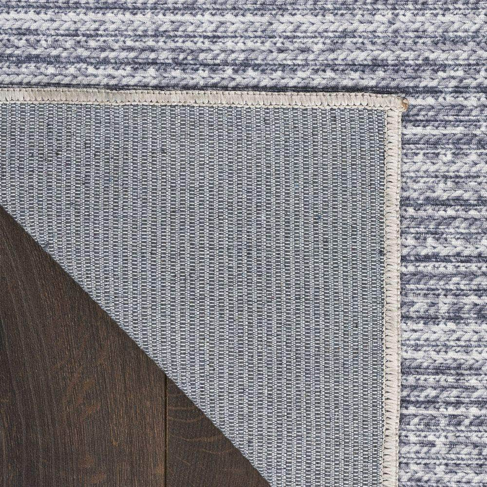 Nourison Washables NWB03 Grey Rug #color_grey