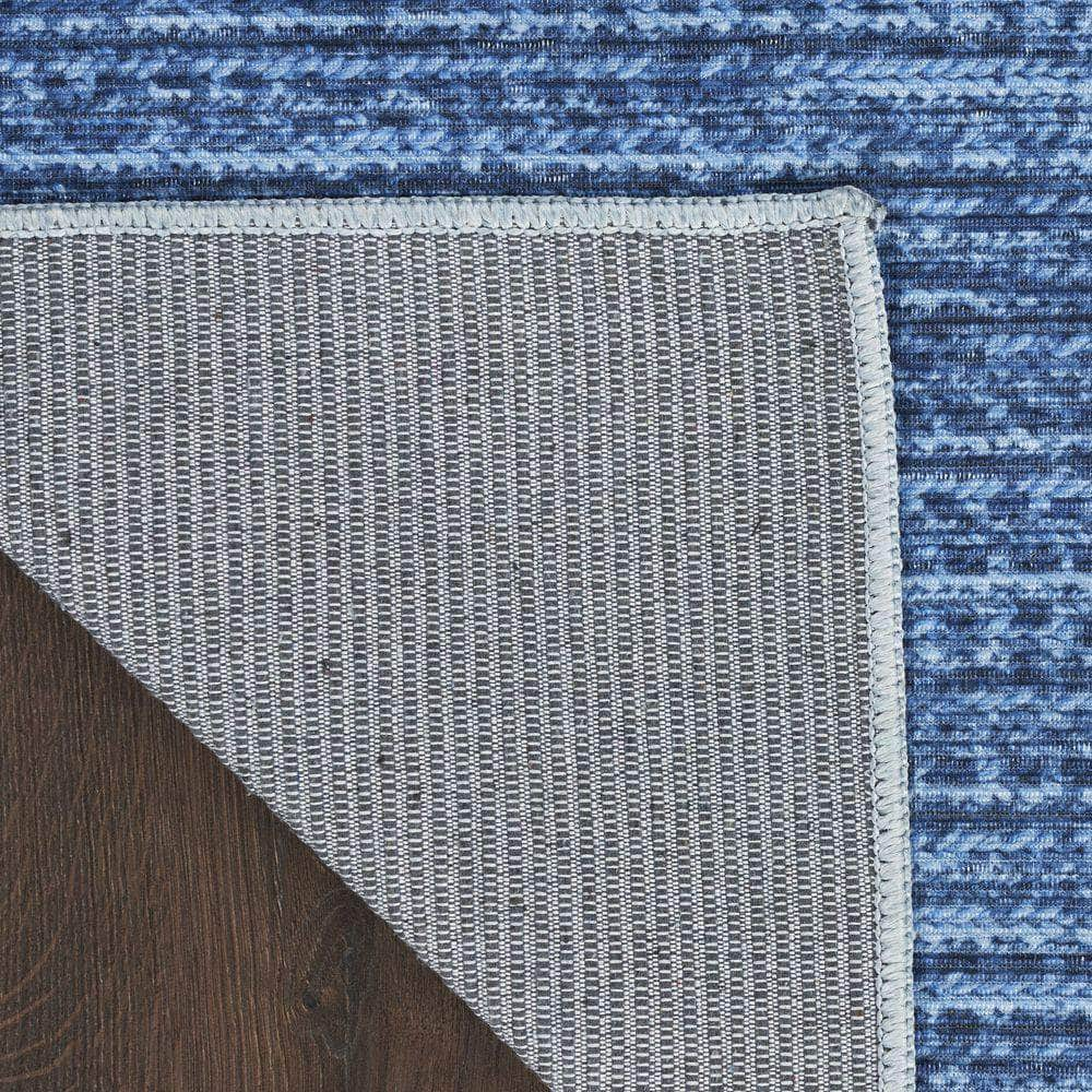 Nourison Washables NWB03 Blue Rug #color_blue