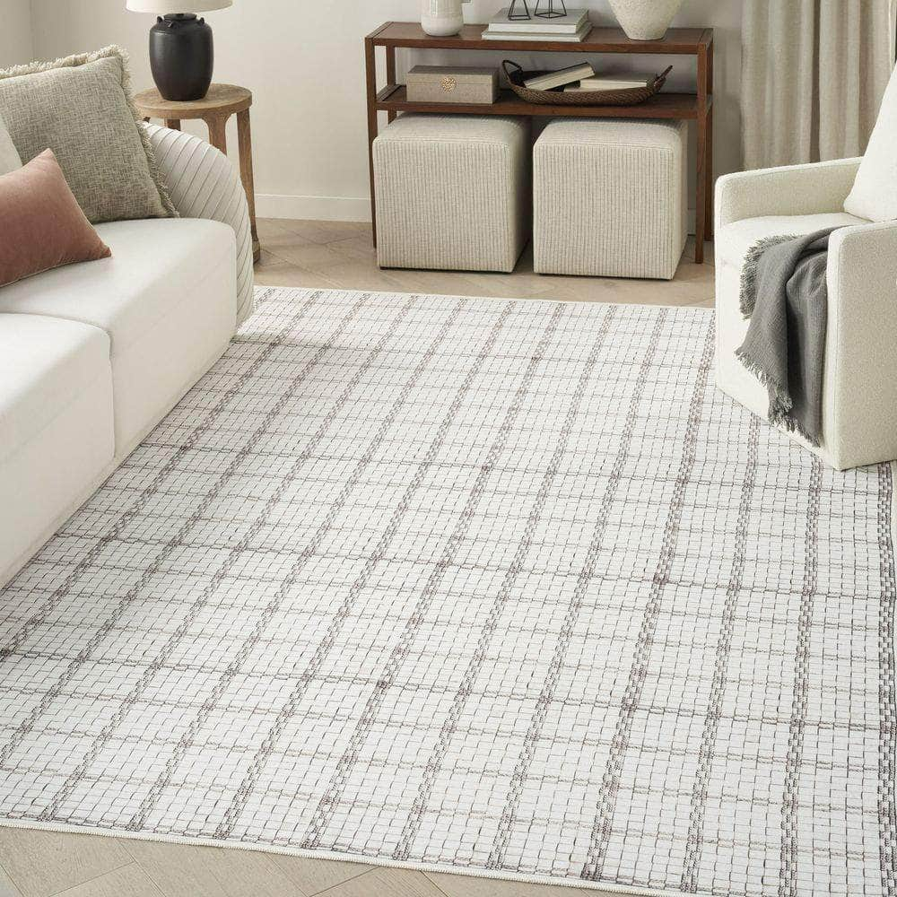 Nourison Washables NWB04 Ivory Rug #color_ivory