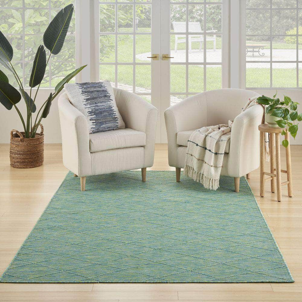 Practical Solutions PSL01 Blue Green Rug #color_blue green