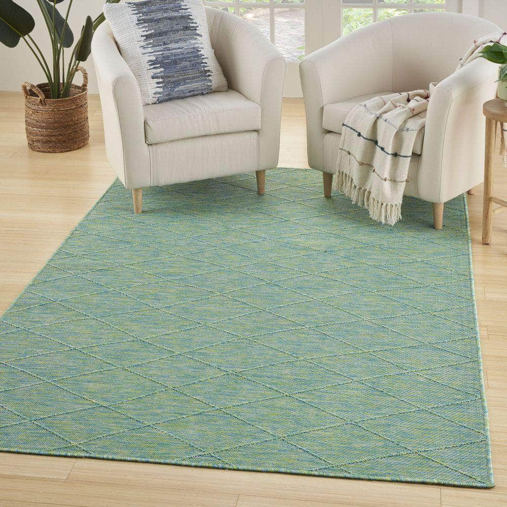 Practical Solutions PSL01 Blue Green Rug #color_blue green