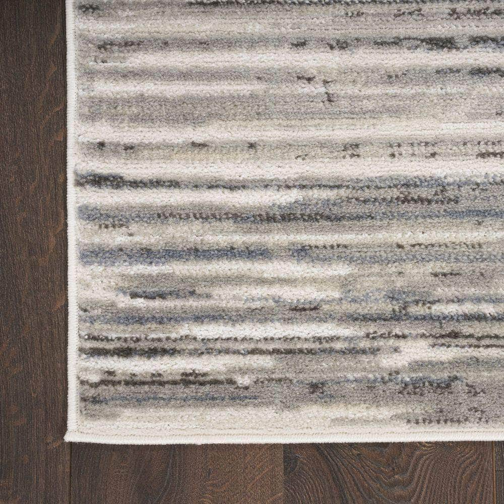 Serenity Home SRH03 Ivory Grey Blue Rug #color_ivory grey blue