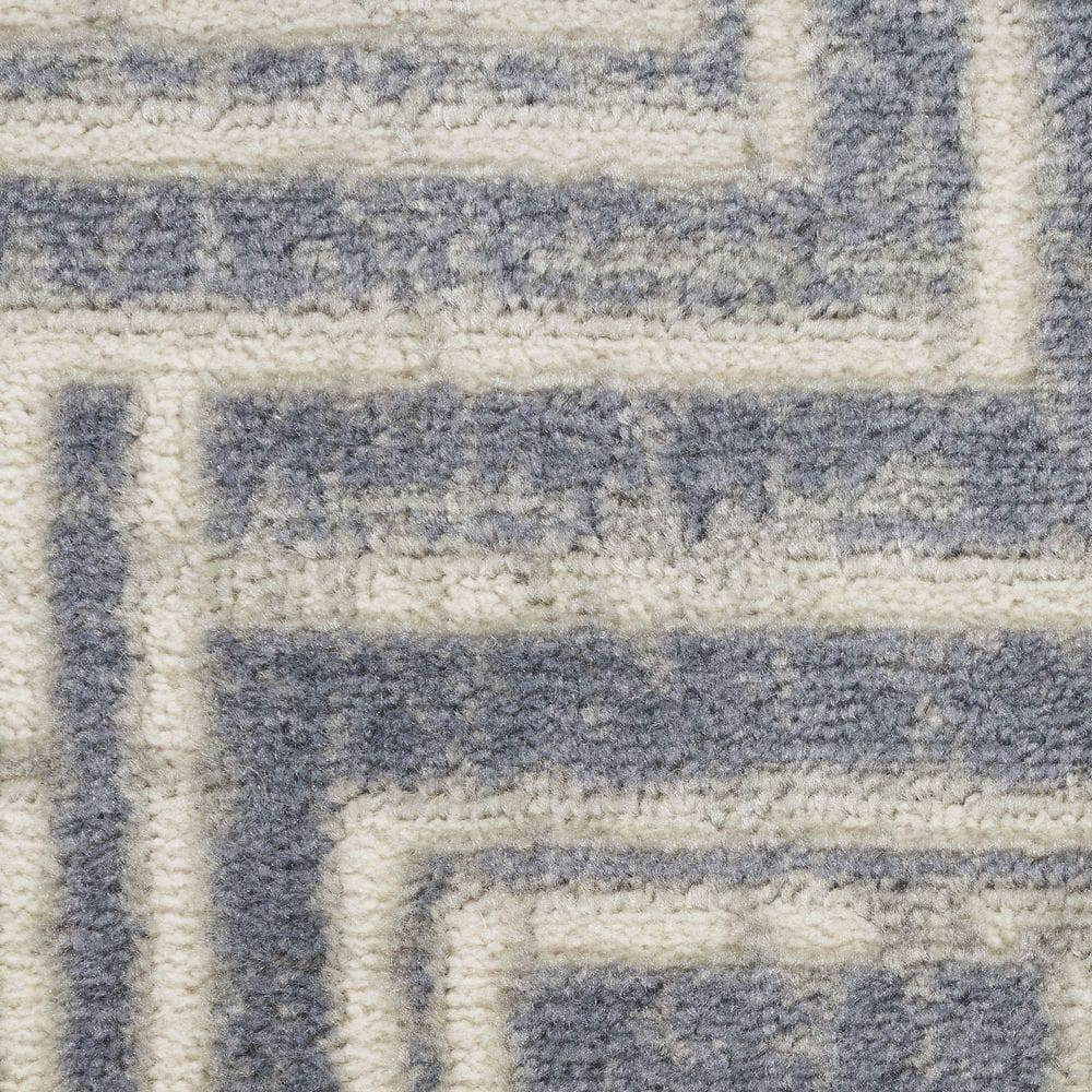 Serenity Home SRH04 Blue Ivory Rug #color_blue ivory