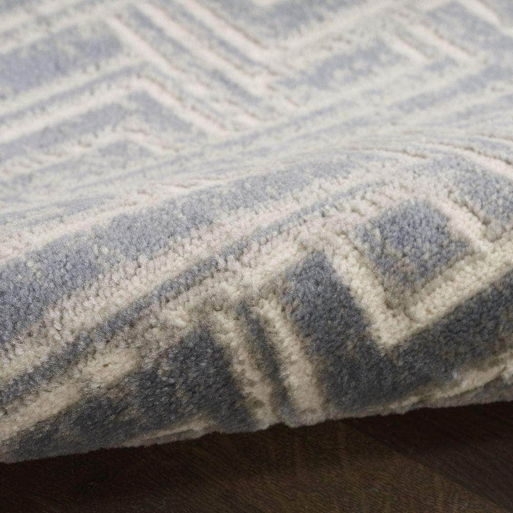 Serenity Home SRH04 Blue Ivory Rug #color_blue ivory