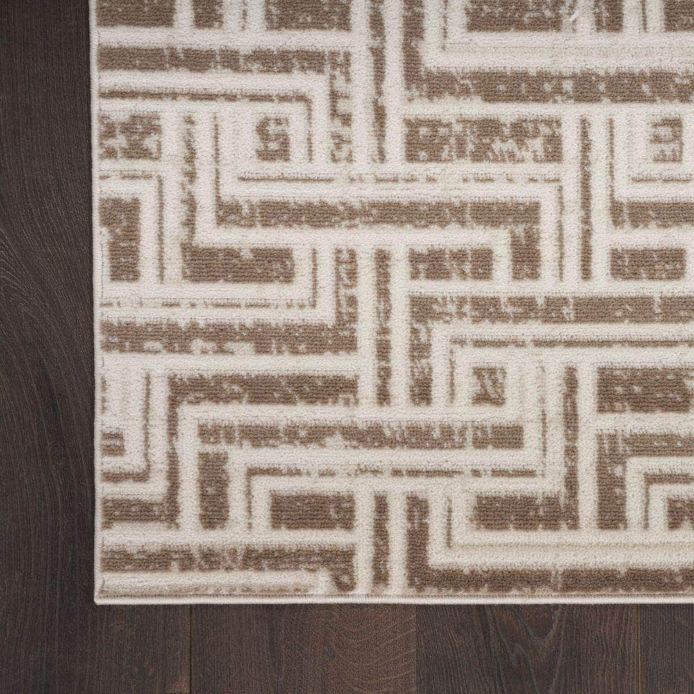 Serenity Home SRH04 Mocha Ivory Rug #color_mocha ivory