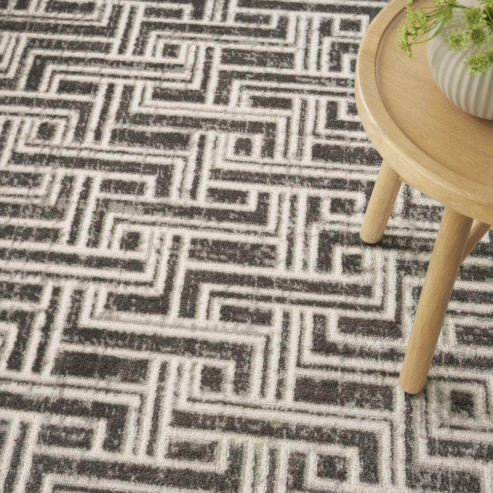 Serenity Home SRH04 Grey Ivory Rug #color_grey ivory