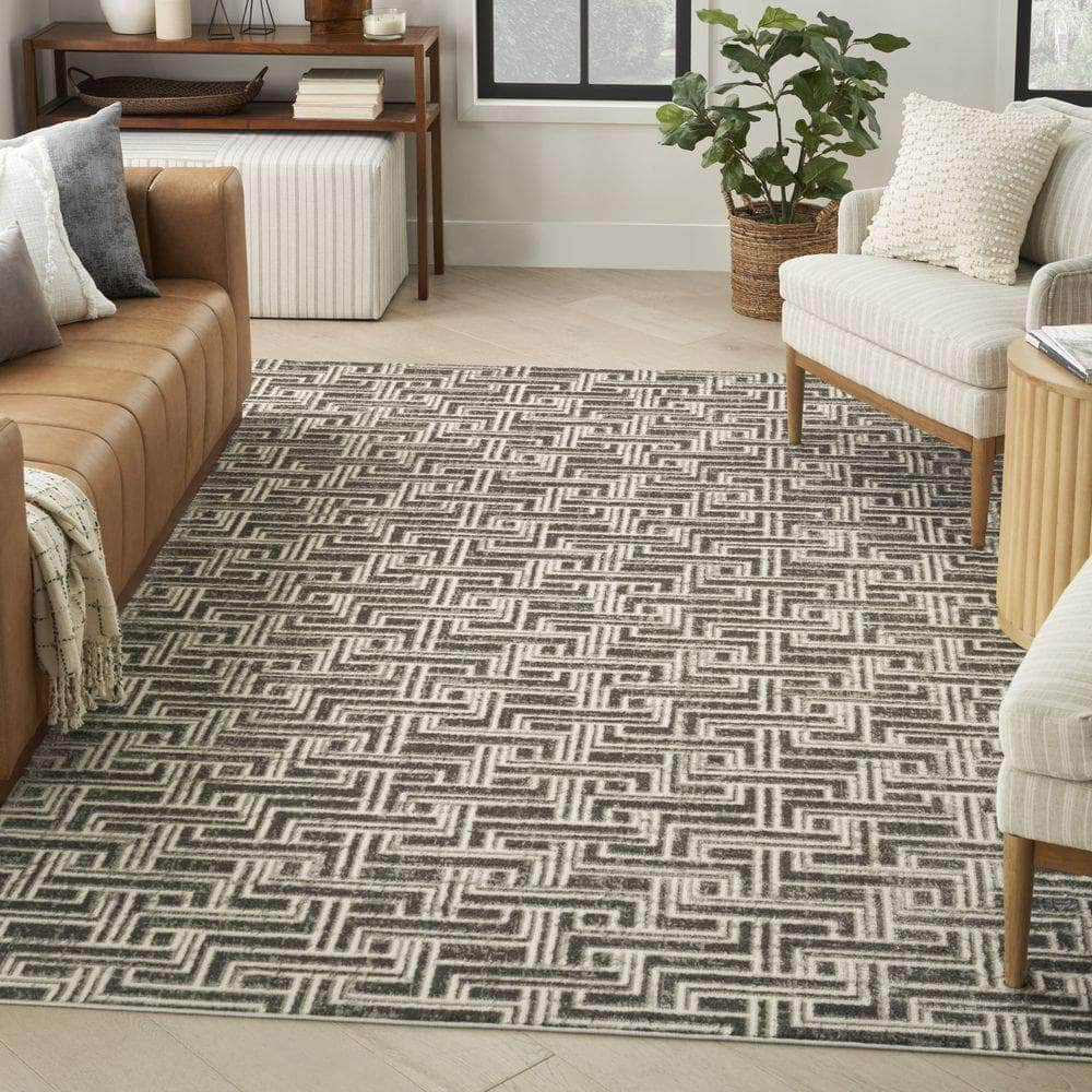 Serenity Home SRH04 Grey Ivory Rug #color_grey ivory