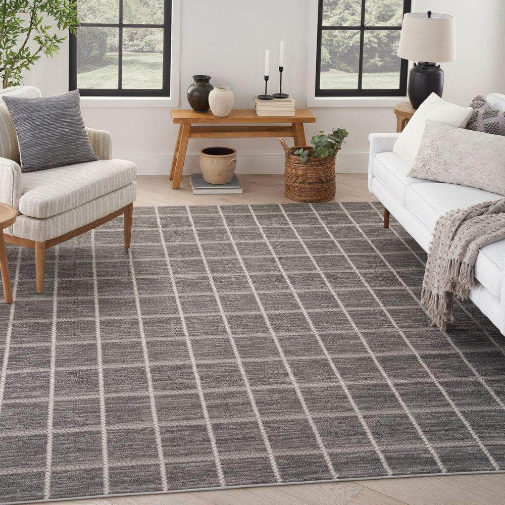 Serenity Home SRH05 Grey Ivory Rug #color_grey ivory