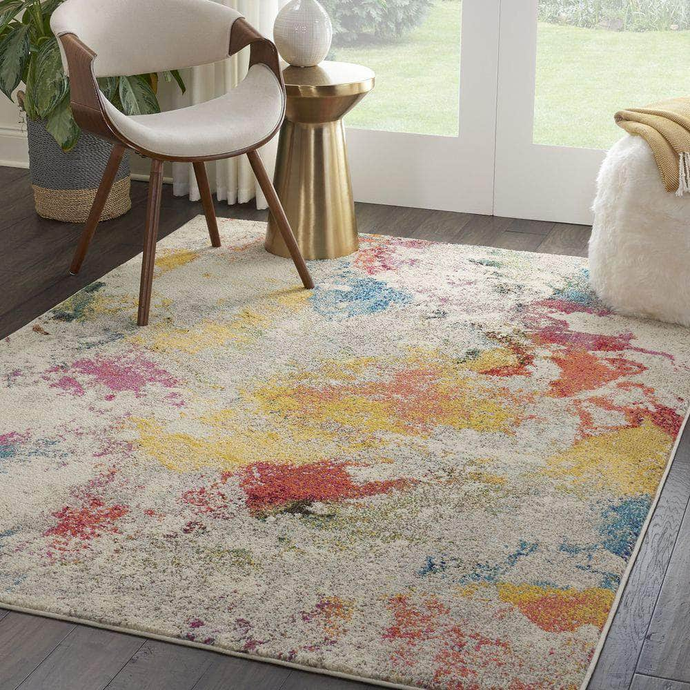 Celestial CES12 Ivory/Multi Rugs #color_ivory/multi