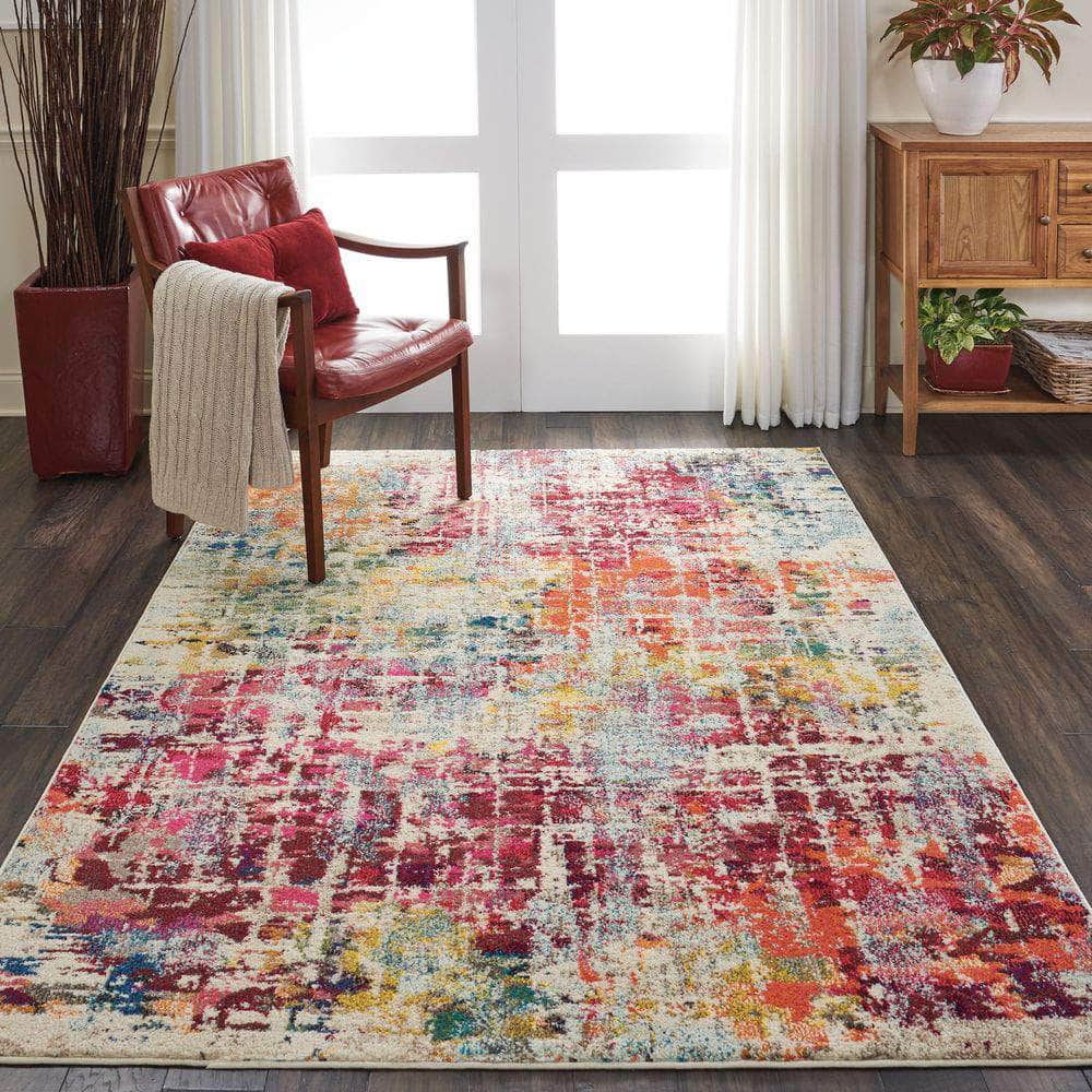 Celestial CES13 Pink/Multi Rugs #color_pink/multi