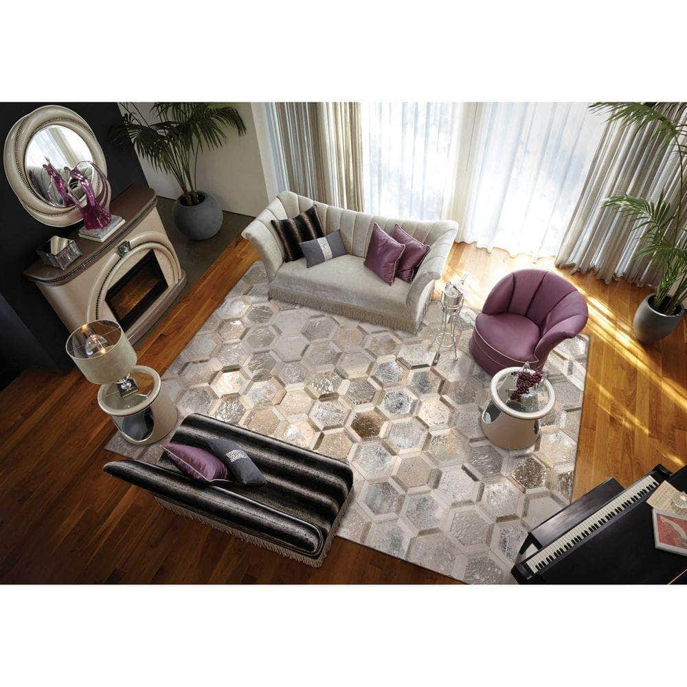 City Chic MA100 Silver Rugs #color_silver