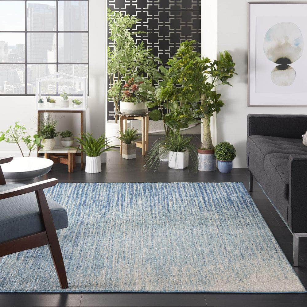 Passion PSN09 Navy/Light Blue Rugs #color_navy/light blue