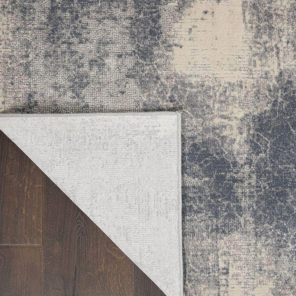 Rustic Textures RUS02 Blue/Ivory Rugs #color_blue/ivory