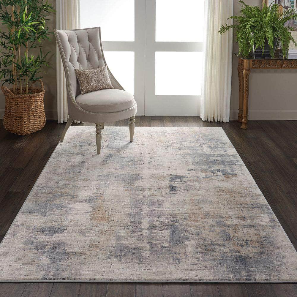 Rustic Textures RUS05 Beige/Grey Rugs #color_beige/grey