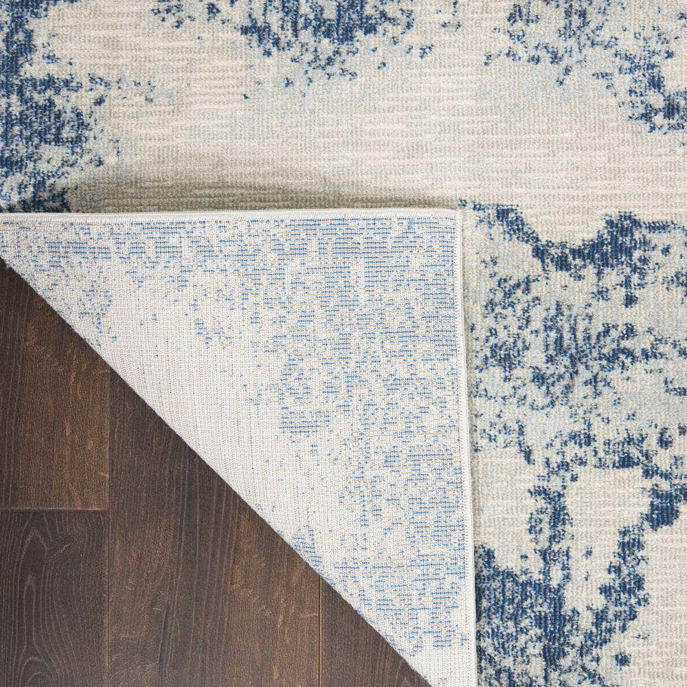 Imprints IMT03 Ivory/Light Blue Rugs #color_ivory/light blue