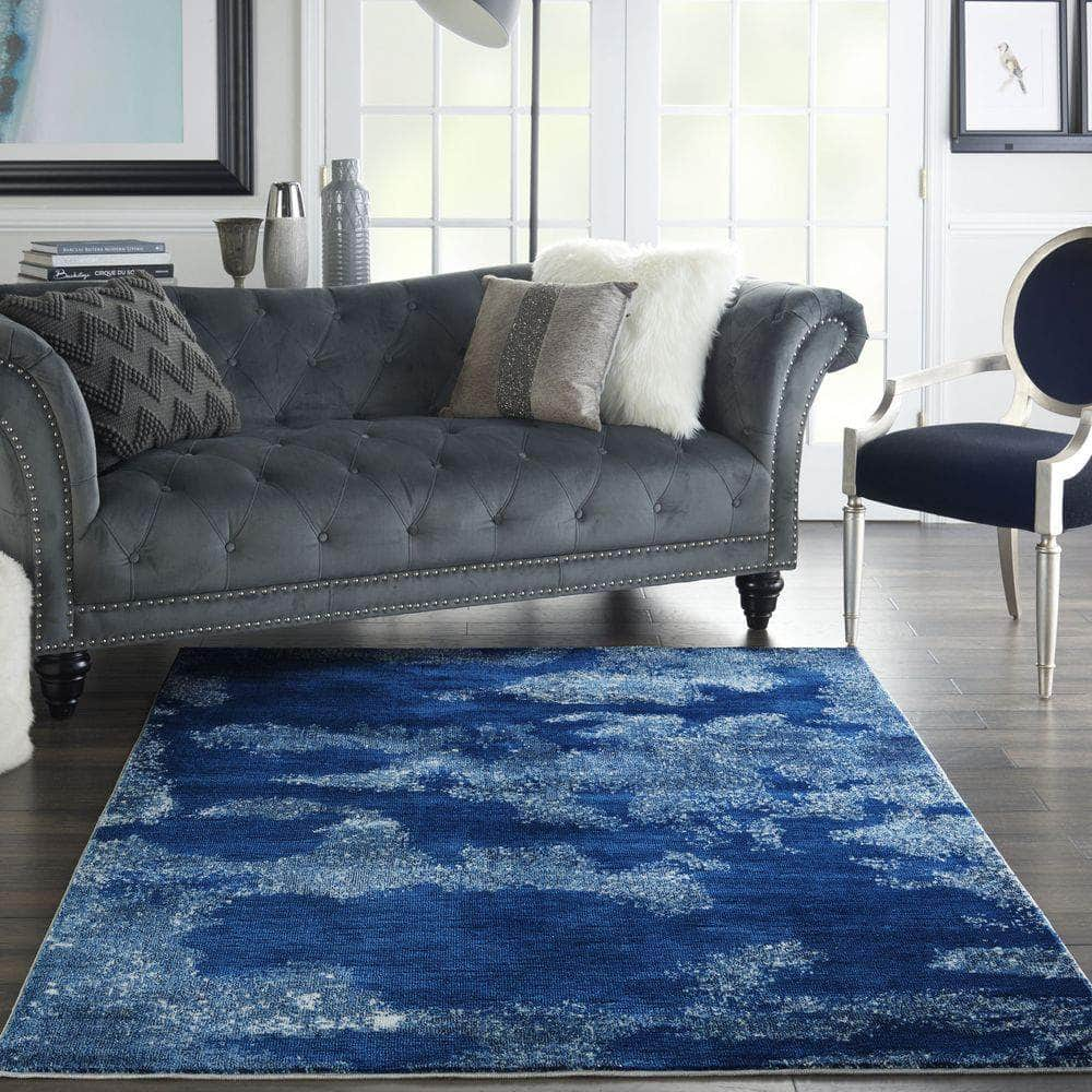 Imprints IMT03 Ivory/Light Blue Rugs #color_ivory/light blue