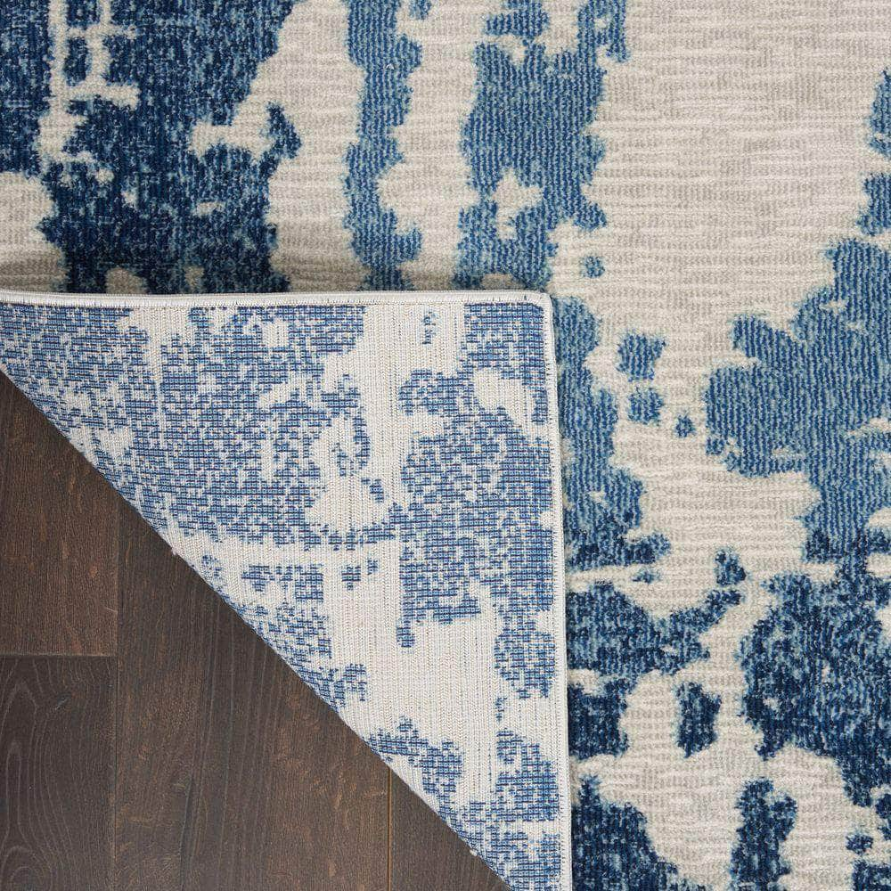 Imprints IMT04 Ivory/Blue Rugs #color_ivory/blue