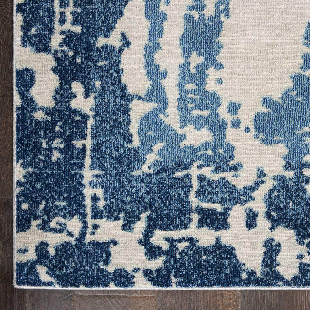 Imprints IMT04 Ivory/Blue Rugs #color_ivory/blue