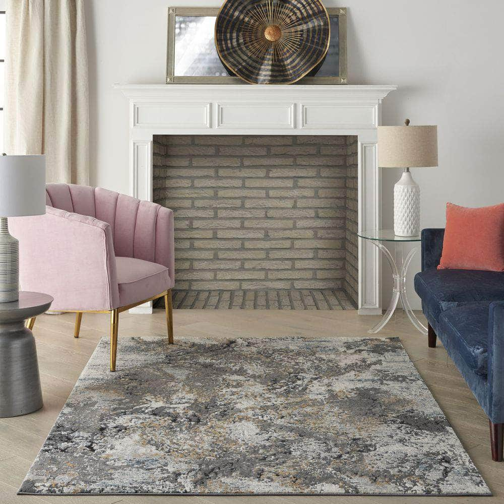 Ludlow LDW01 Grey/Multi Rugs #color_grey/multi