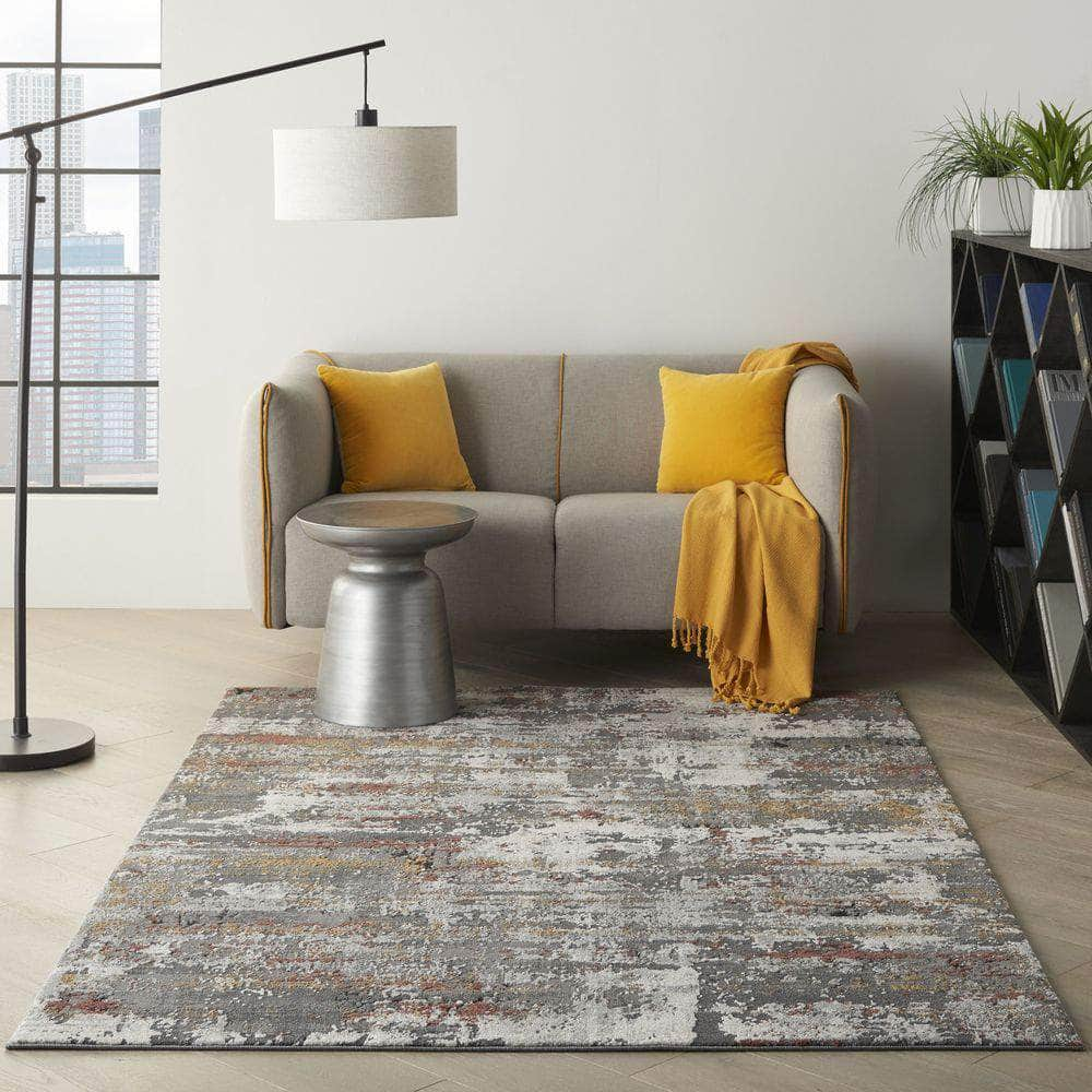 Ludlow LDW02 Grey/Multi Rugs #color_grey/multi