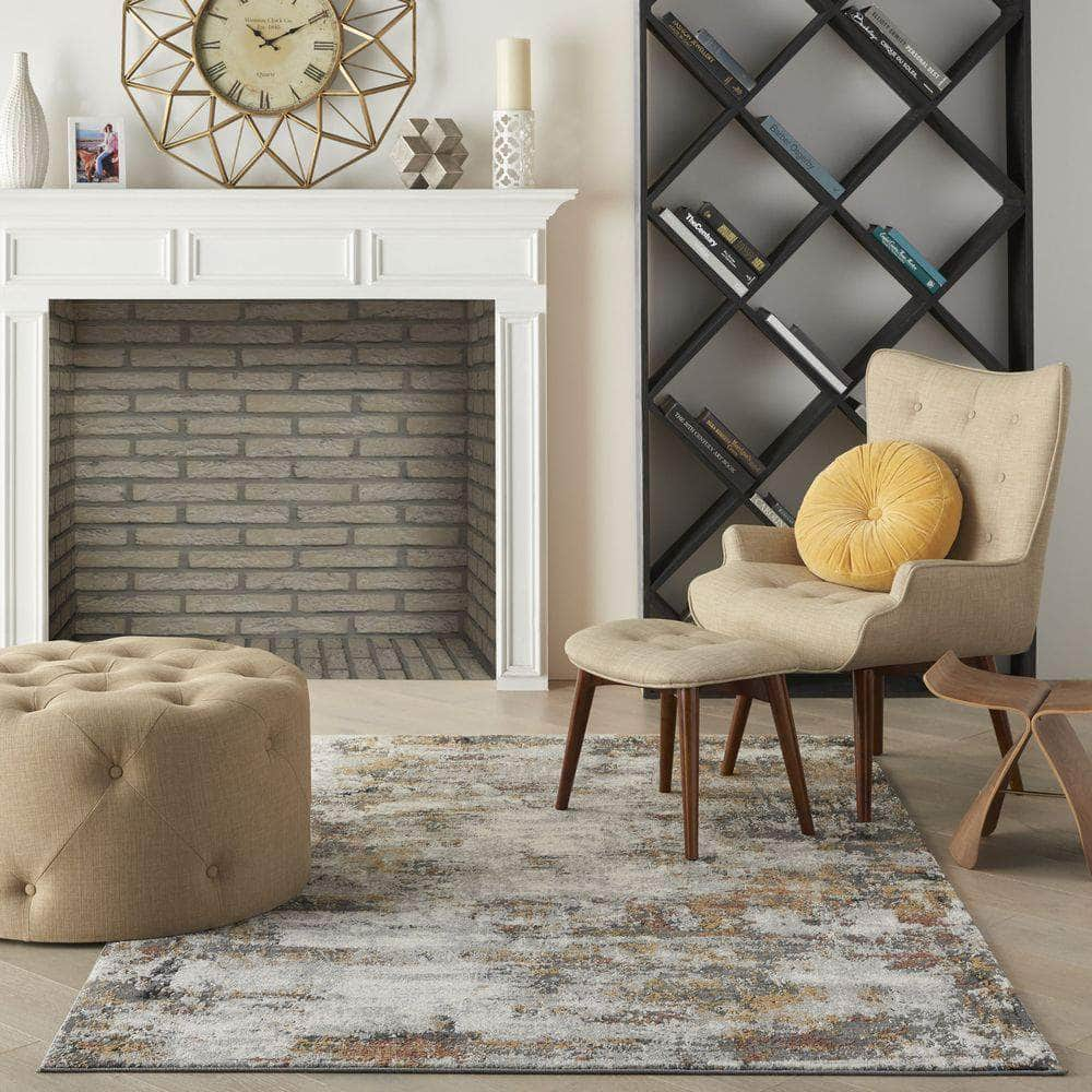 Ludlow LDW03 Grey/Multi Rugs #color_grey/multi