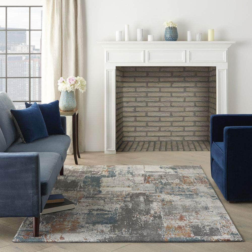 Ludlow LDW06 Grey/Multi Rugs #color_grey/multi