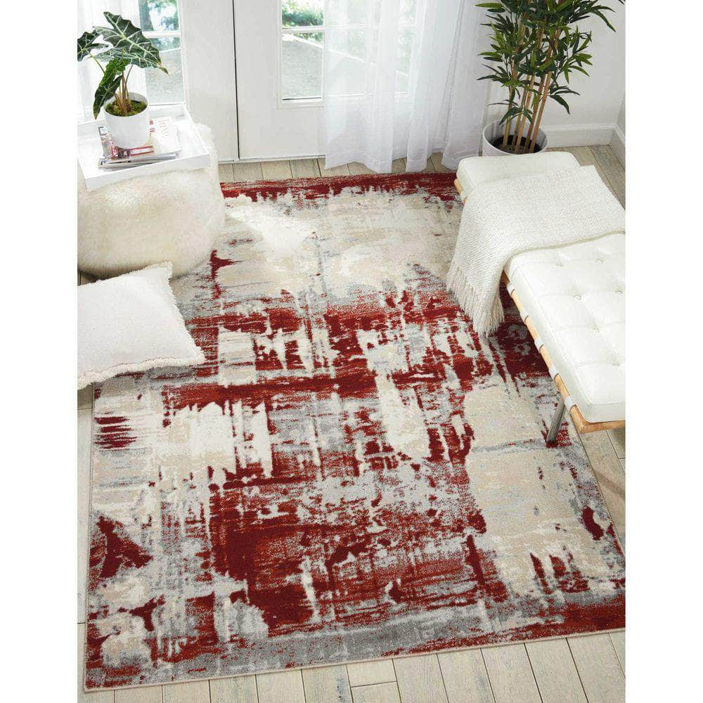 Maxell MAE14 Ivory/Red Rugs #color_ivory/red