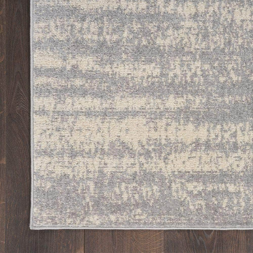 Nourison Essentials NRE03 Grey Beige Rugs #color_grey beige