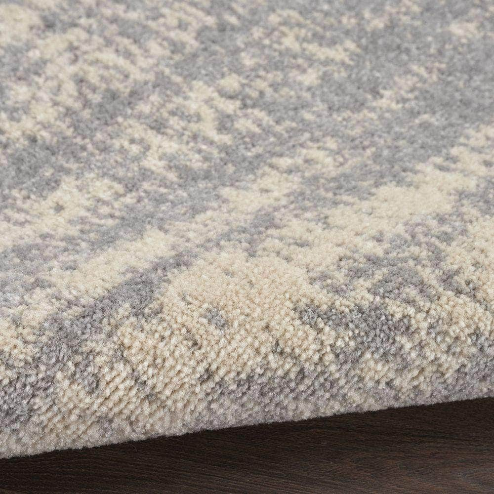 Nourison Essentials NRE03 Grey Beige Rugs #color_grey beige