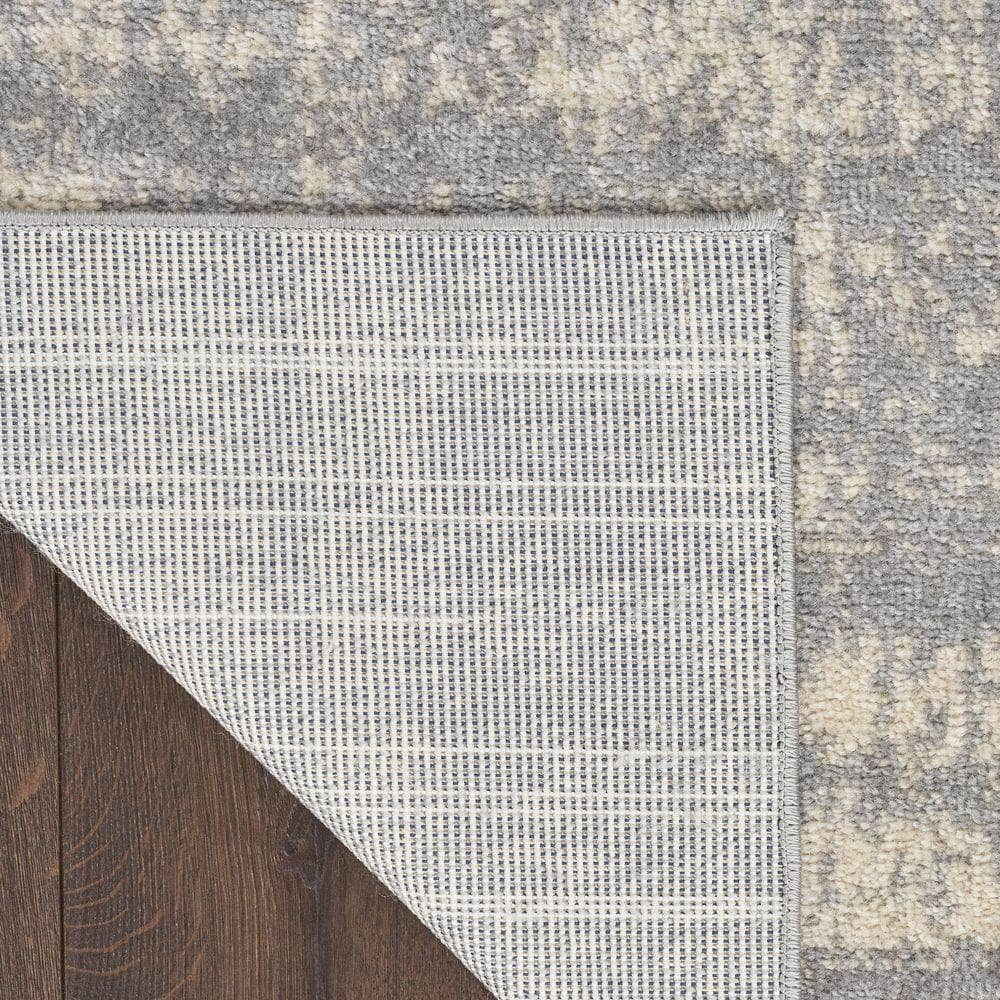 Nourison Essentials NRE03 Grey Beige Rugs #color_grey beige